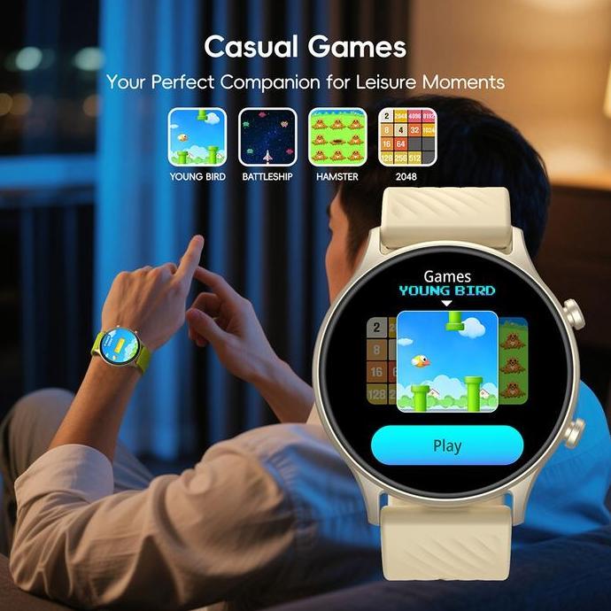 Wrble- Skmei B53S Smartwatch Layar Melengkung Hd 1.39Inch" Mode Olahraga Mendukung Strava | Wallpape