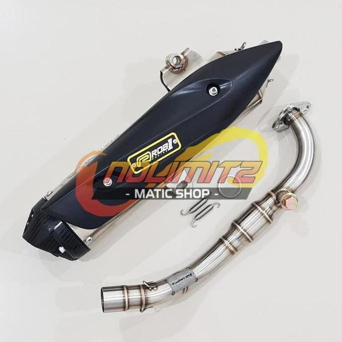Knalpot Standar Racing Power Boom ROB1 BORE UP Cup V NMAX 155 OLD