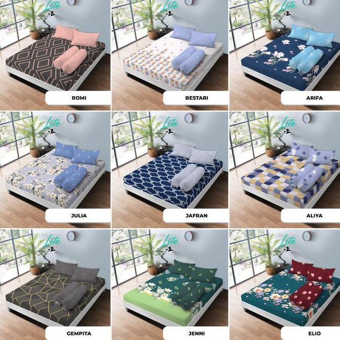 Sleep- Kintakun Lite Sprei Kintakun Ukuran Queen Dan King 160 X 200 / 180X200 Tinggi 20 Cm Lembut Ri