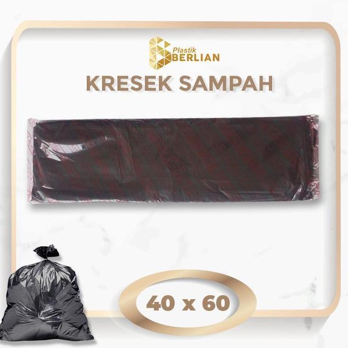 Bersih- Plastik Sampah 40 X 60 Tulip Kantong Kresek Sampah Ekonomis - Hitam