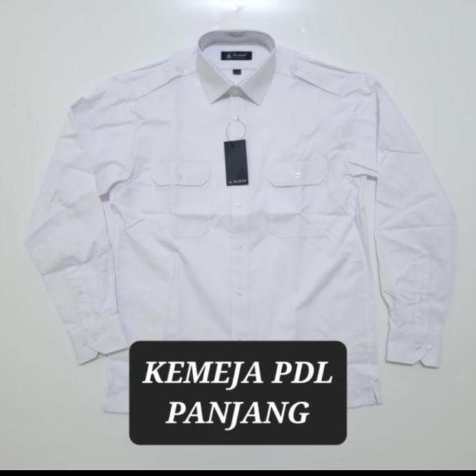kemeja Panjang PDL Pilot, PEMDA PUTIH, Bahan Oxford Tebal