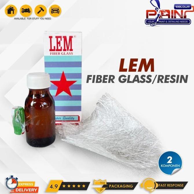 Ledeng- Lem Fiber Glass Fiberglass Resin Lem Plastik Bak Mandi Ember