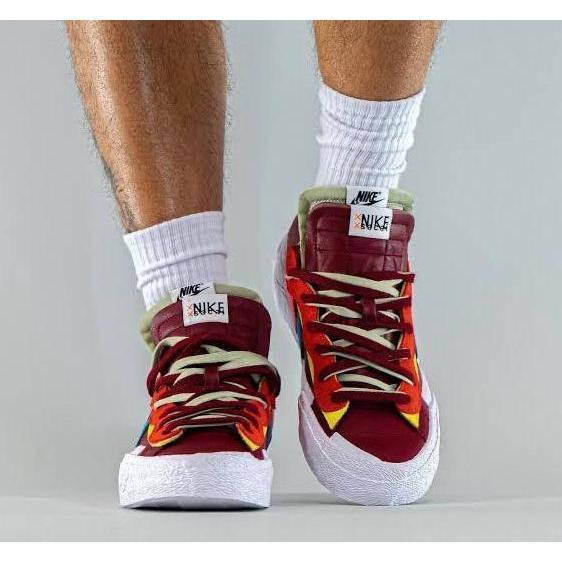 Nike Blazer Low Sacai x Kaws Team Red