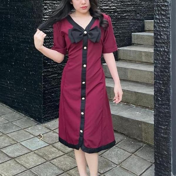 Xyxy- Yejin Dress Pita - Dress Pita - Dress Midi