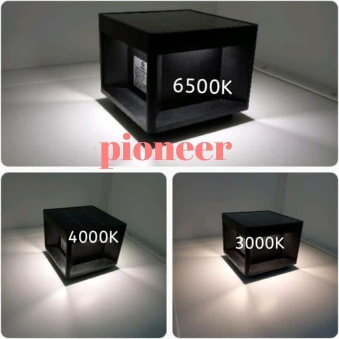 lampu bolar solar panel. lampu pilar tenaga matahari. lampu pilar ip65 TERMURAH