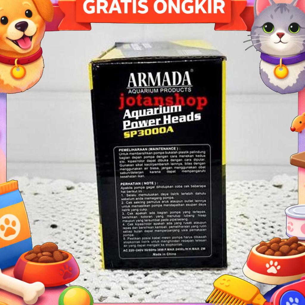Armada Sp3000A Sp 3000A Mesin Pompa Air Celup Aquarium Aquascape 3000
