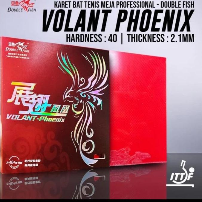 TERBARU - Karet Bat Tenis Meja Pingpong Double Fish Volant Phoenix Original