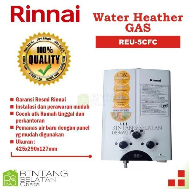 Ledeng- Water Heater Rinnai Gas Reu 5Cfc/5 Liter Rinnai Reucfc