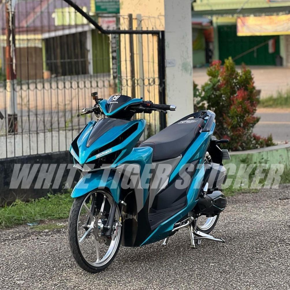 Ready Stock` Skotlet Stiker Motor Biru Tosca Metalik Candy Skotlet Biru Tosca Candy Scotlite Biru To