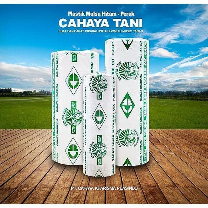 Plastik Mulsa Hitam Perak 1Kg Roll Plastik 60 Cm 120Cm