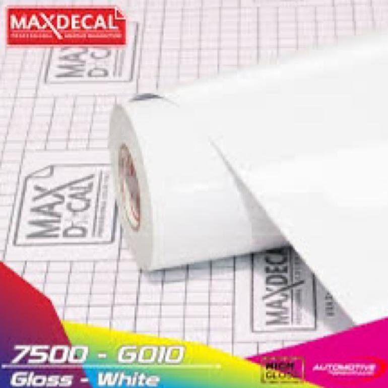RECOMMENDED` Stiker Skotlet Putih Glossy & Doff Harga Per 1 Meter