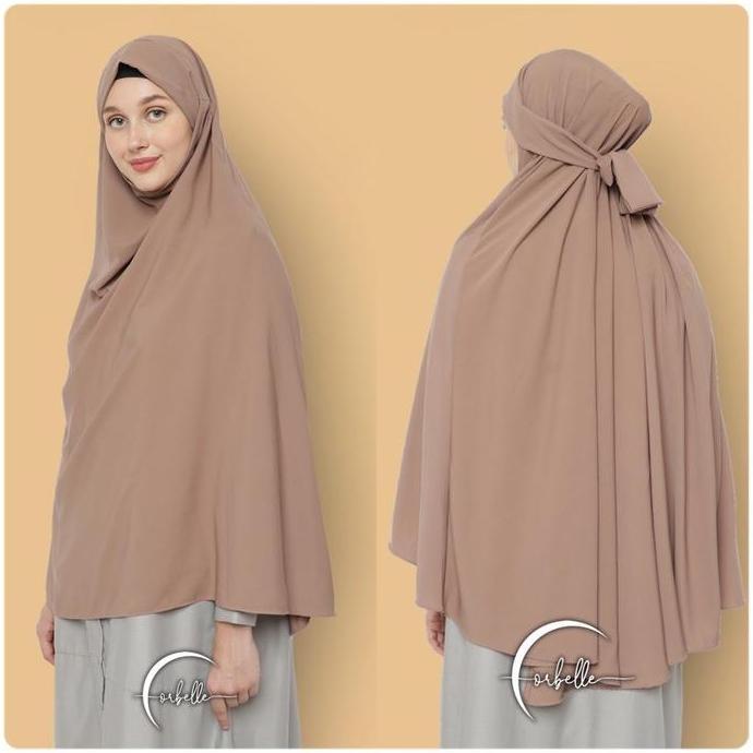 Newrilis- French Khimar Jumbo 2In1 Hijab Niqab Syar'I Cadar Wolfis