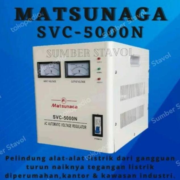 fiqsan2001 - stabilizer listrik 5000 watt -5 kva merk matsunaga