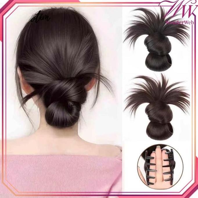 AL_KUBURO - RAMBUT PALSU WANITA JEPIT RAMBUT PALSU KLIP RAMBUT PALSU YANG ELEGAN KLIP RAMBUT PALSU W