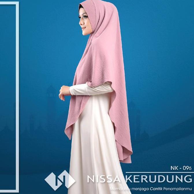 Newrilis- Khimar Syar'I Pet Antem Bahan Crinkle - Bergo Hijab Instan | Nissa Hijab {095}