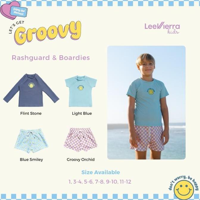 Let's Get Groovy Uni Top & Short Pants, Baju Renang Anak