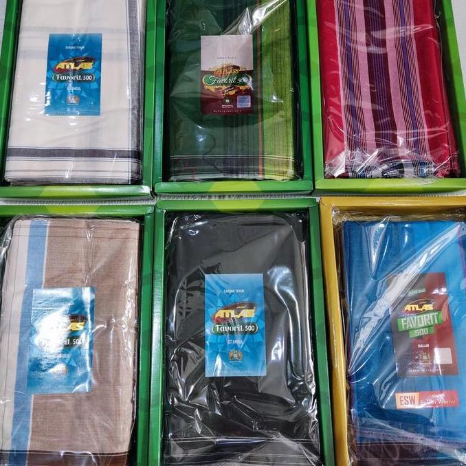 Youai- Sarung Atlas Kain Sarung Atlas Tenun Motif Kotak