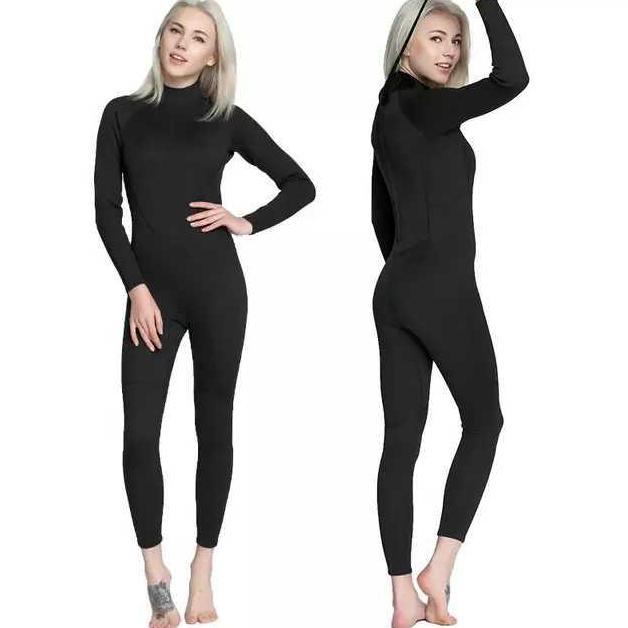 Baju Renang Pria Dan wanita Dewasa Selam Polos Hitam Dewasa