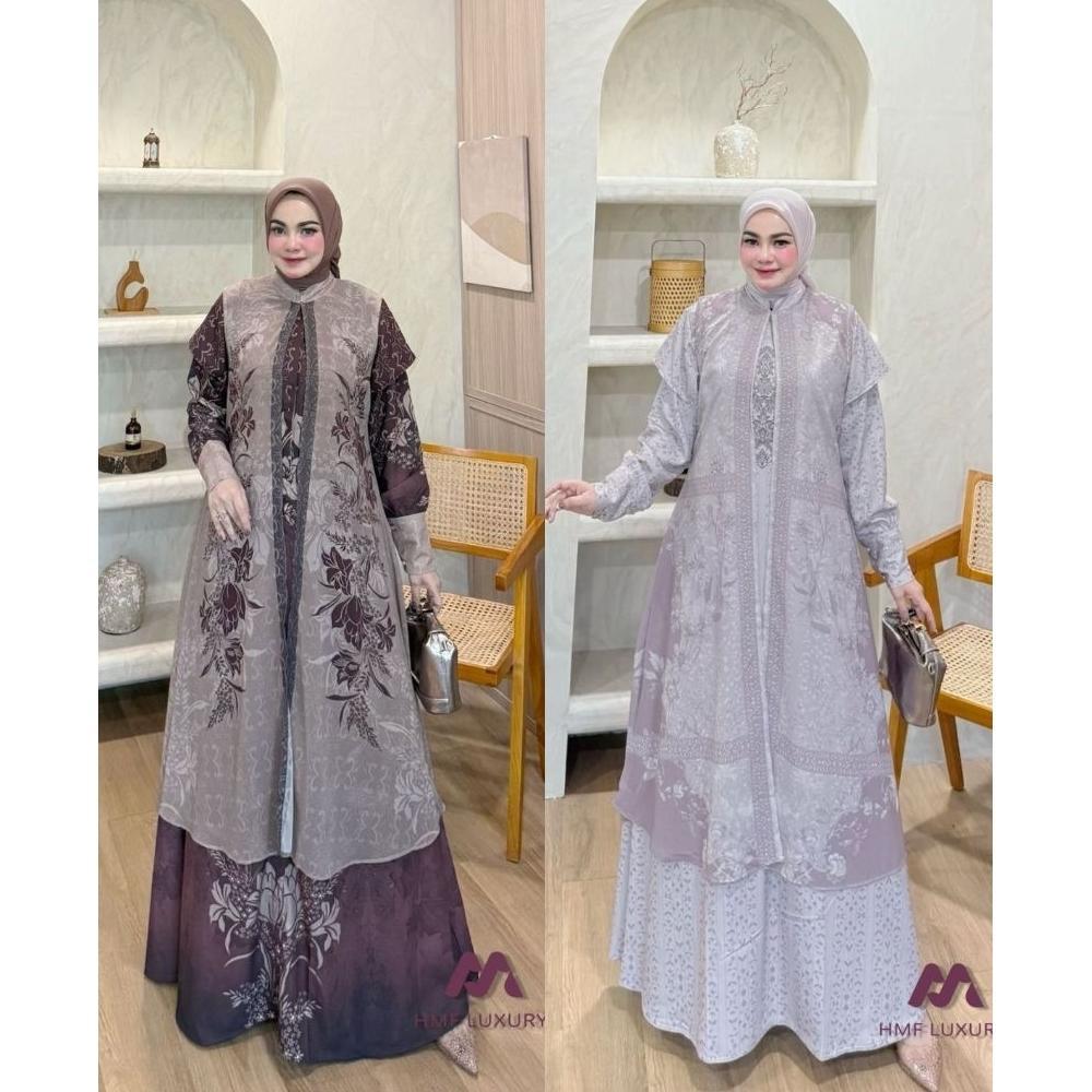 Gamis Sesha Dress 2in1 ori HMF Luxury