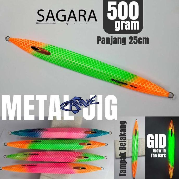 New- Metal Jig Zamve Sagara 500Gr Metal Jig 500Gr Metal Jig 500Gram