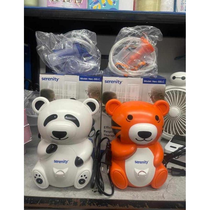 Baru Serenity Nebulizer Nec-305 Nebulizer Karakter Anak Alat Bantu Pernafasan Alat Uap Nebulizer