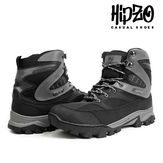 Thebest- HIPZO Sepatu Hiking M072 Boots Untuk Pria Size Jumbo Mendaki Outdoor