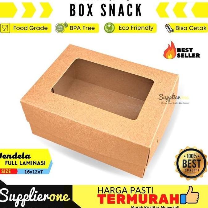 Storage- Dus Snack Isi 25 / Dus Kue / Dus Cemilan / Box Makanan / Kotak Cemilan / Kema