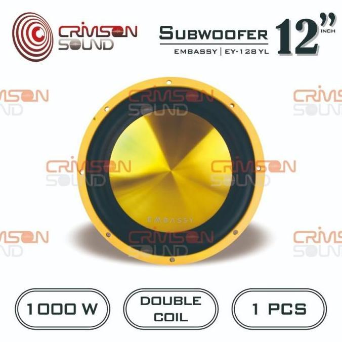 Speaker SUBWOOFER 12 Inch 1000 Watt EMBASSY EY - 128
