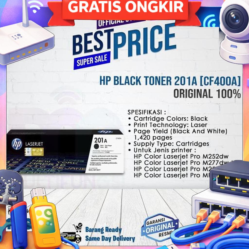 Hp Black Toner 201A [Cf400A] Original 100% [Gak Ori Uang Kembali]