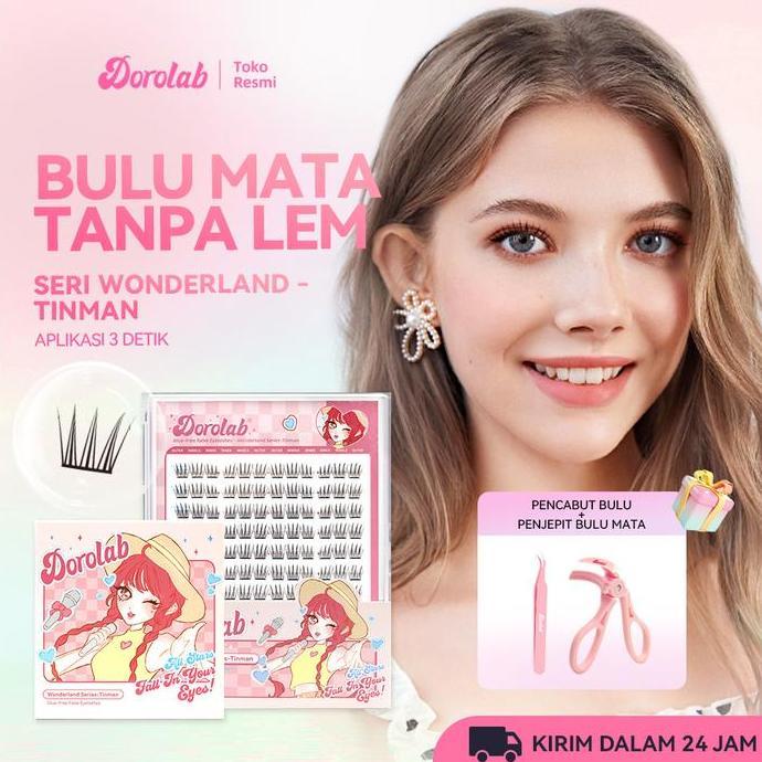 DOROLAB Wonderland Series TinmanBulu mata palsu pemula bebas lem tidak perlu menggunakan lem bulu ma