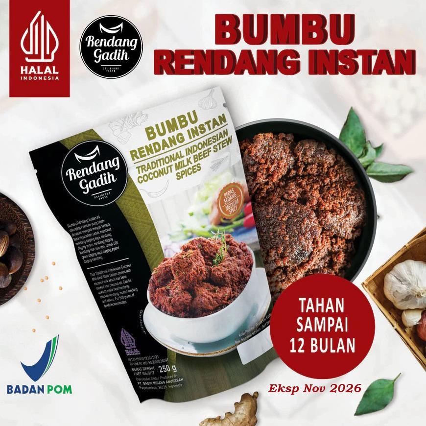 Bumbu Rendang Gadih Khas Minang Asli Padang Payakumbuh Termurah