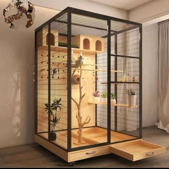 kandang hewan/aviary mini/kandang hewan peliharaan/kqndang besi minimalis