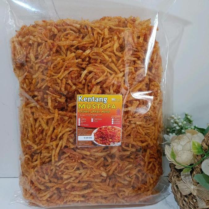 1kg kentang mustofa - Renyah Pedas manis