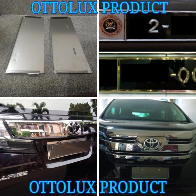 Tempat plat nomor Samsat & Plat dinas Huruf Timbul Dprri Tni polri