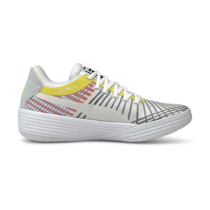 PUMA Sepatu Basket Clyde All-Pro White-Blue Atoll (TERBAIK) (TERBARU) (TERMURAH)