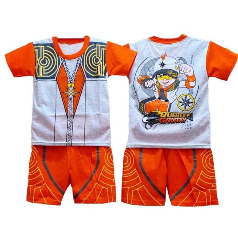 Murah Setelan Anak Boboiboy Halilintar/Gempa/Api/Solar/Daun/Baju Anak Boboiboy Laki Laki/Kostum Anak
