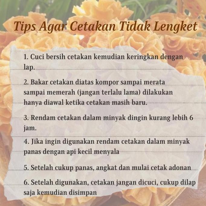 Cetakan Kembang Goyang Thailand Kembang Goyang Kuningan Cor