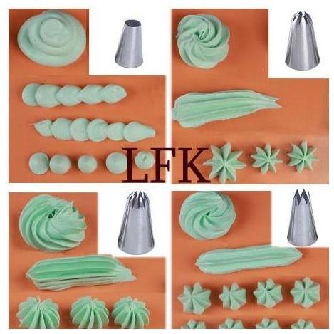 Thebest- SPECIAL SPUIT 4PCS SET #9FT #356 #1E #1A NOZZLE BESAR JUMBO PIPING KUE