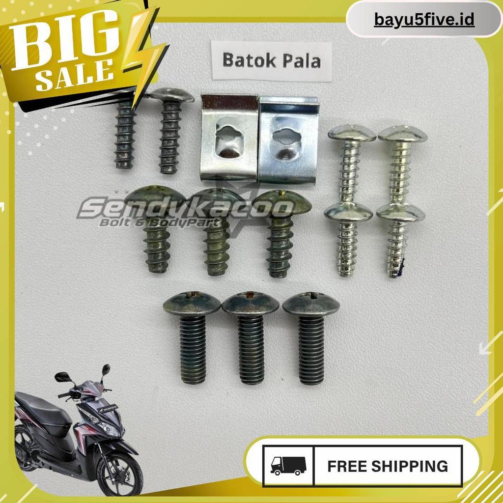 Baut Vario 110 Techno Karbu Full Set / Baut Body Vario Techno 110 Karbu Flash Sale