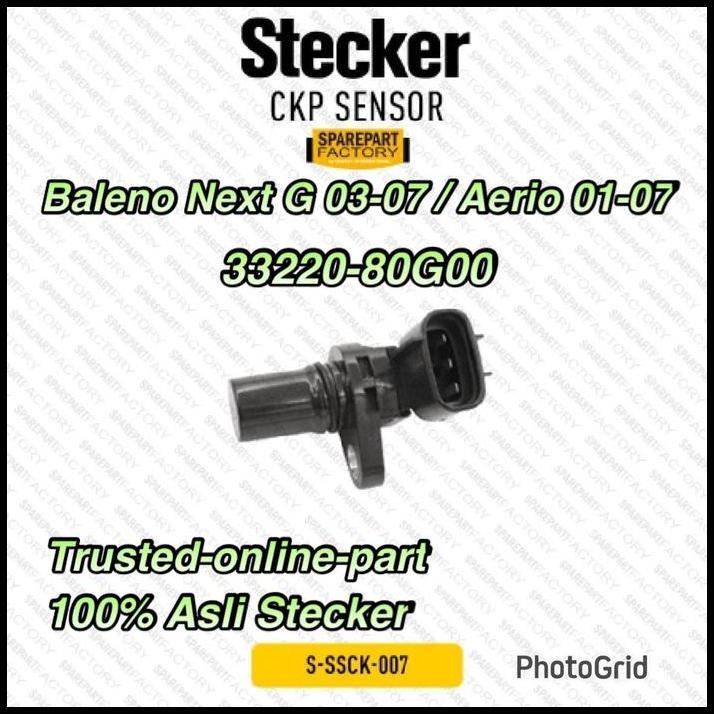 TERLARIS SENSOR CMP NOKEN AS CAMSHAFT BALENO NEXT G 03-07 AERIO 01-07 33220-80G00 100% ASLI STECKER 