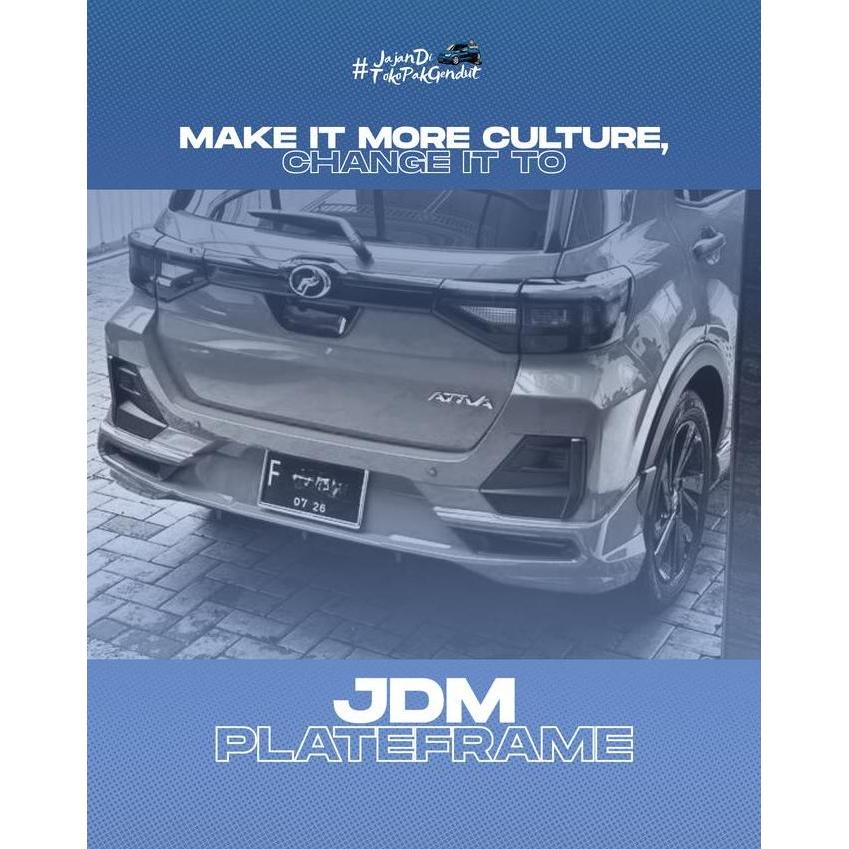 Original Plate Frame Daihatsu JAPAN / Frame Plat Nomor Daihatsu JDM