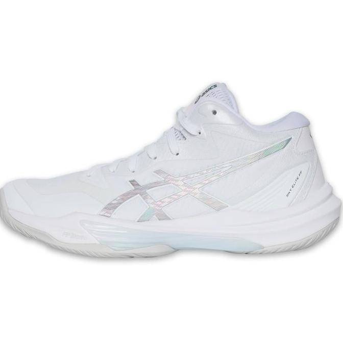Sepatu Voli Asics Sky Elite FF MT 3 White Pure Silver (TERBAIK) (TERBARU) (TERMURAH)