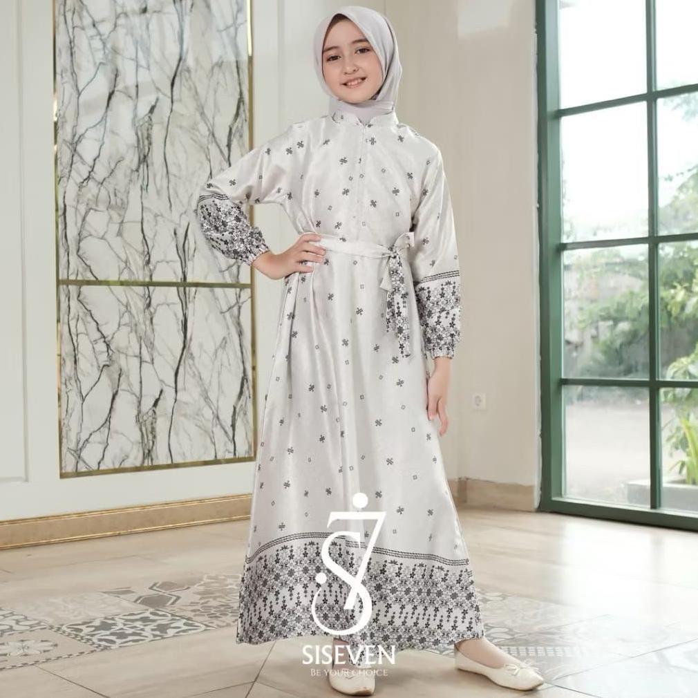 ALFADA.ID Set Couple Sarimbit Keluarga Motif Baju Koko Bapak Anak Laki-Laki Gamis Ibu Anak Perempuan