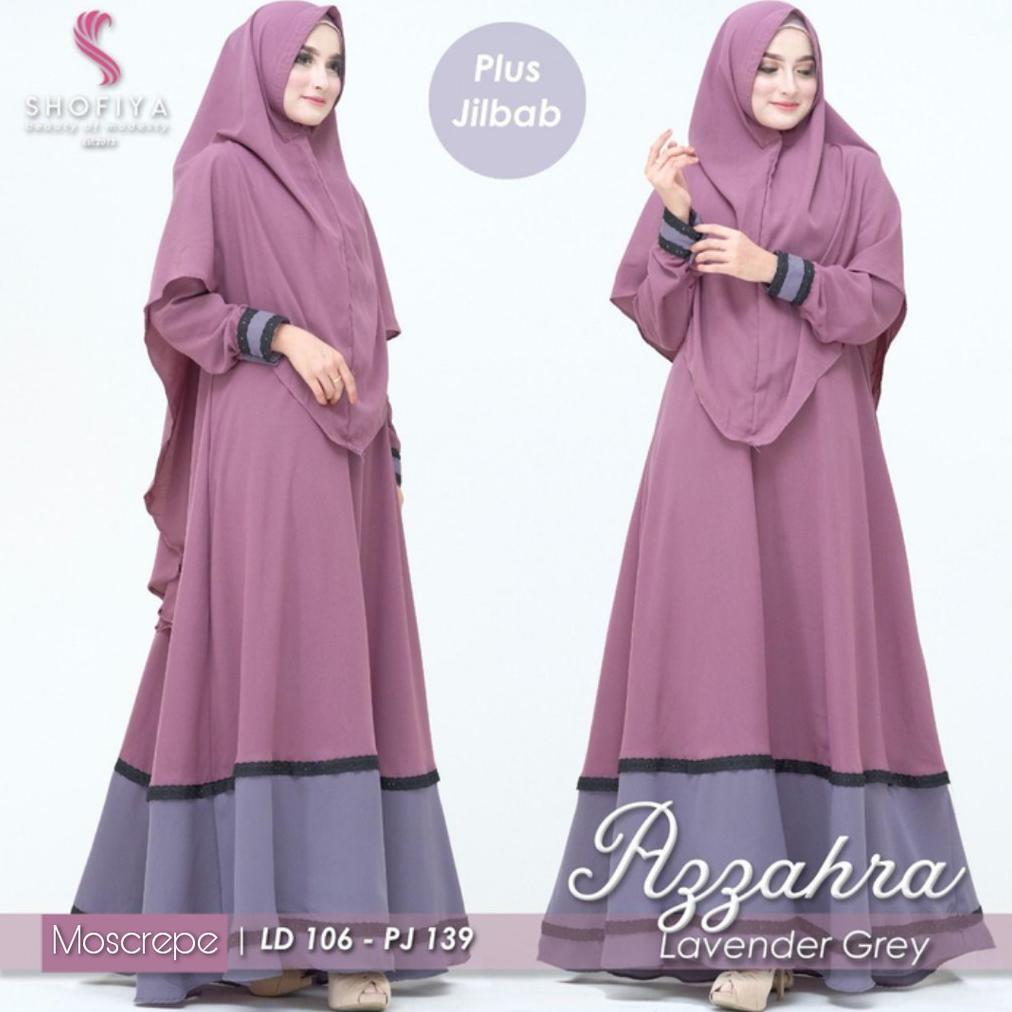GAMIS AZZAHRA FULL SET Baju Gamis Wanita | | Fashion Muslim | Baru