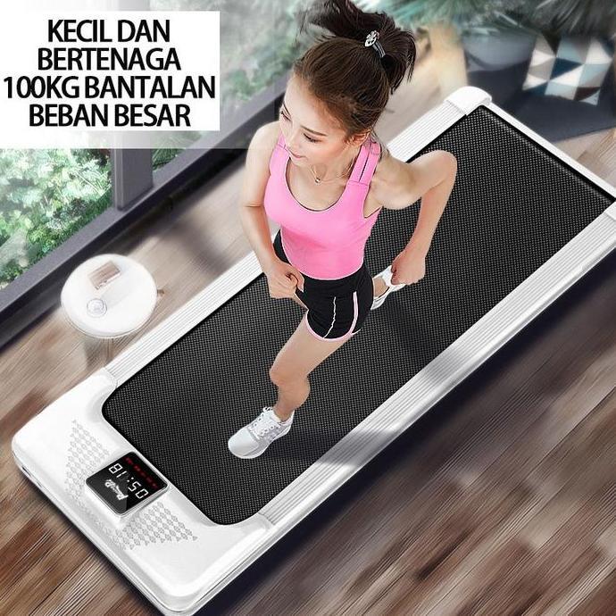 Treadmill listrik datar multifungsi treadmill kebugaran treadmill diam dalam ruangan (TERBAIK) (TERB