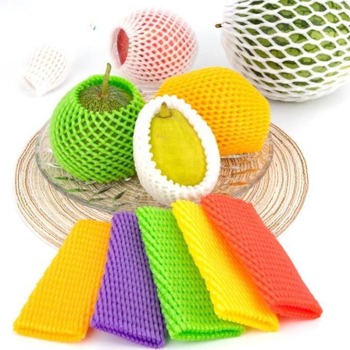 Thebest- Jaring Foam Net Buah Busa Pembungkus Apel Jeruk Pear Pir Polynet Sayur