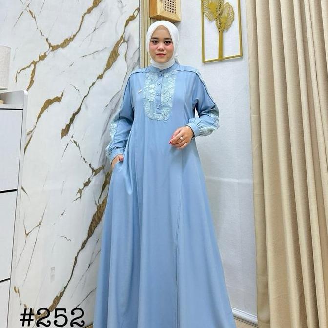 Sale New Arrival  Gamis Jasmine Mix Rajut Impor By Missrerestore Muslim Dress Wanita
