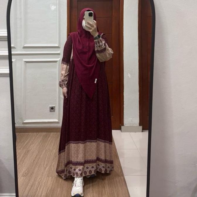 Grosir Cintia Dress Gamis Rayon Viscose Busui Friendly