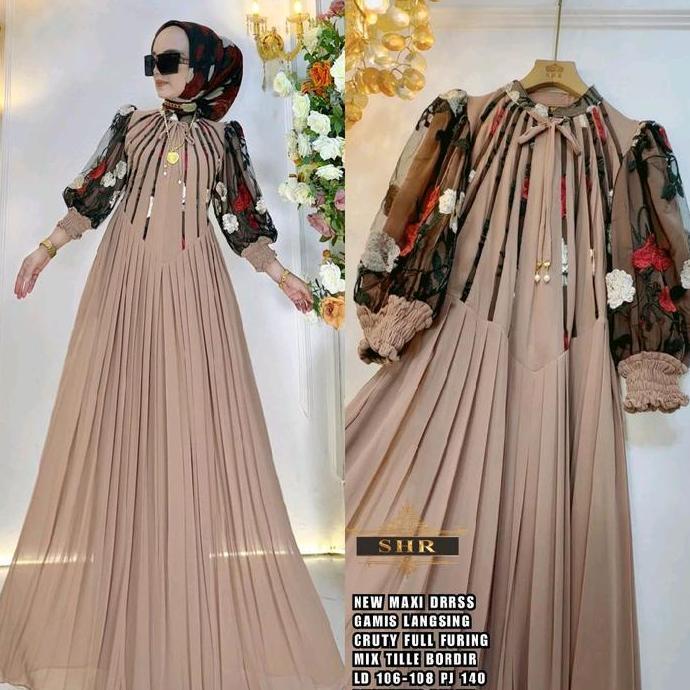 Promo NewReady Maxi Dress Langsing Loly Premium 100%Ori Shr