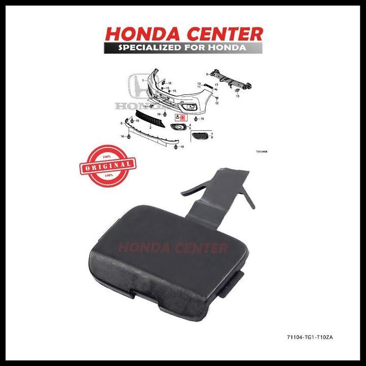 TERMURAH COVER TUTUP DEREK TOWING HOOK BUMPER BEMPER DEPAN BRIO 2017 2018 2019 2020 2021 2022 2023